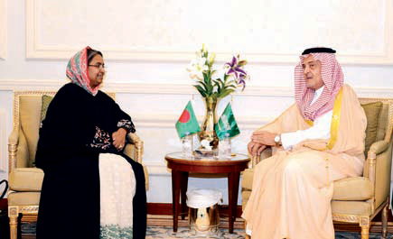 سعود الفيصل يستقبل وزيرة الخارجية البنجلاديشية 