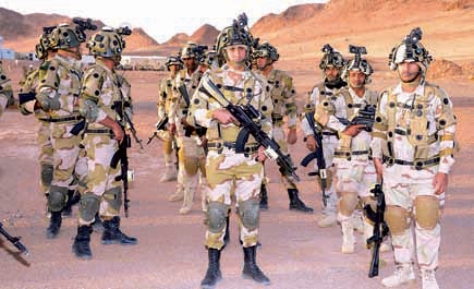 التمارين العسكرية تواصل فعالياتها بحضور نائب قائد القوات البرية 