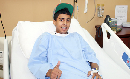 جراحة ناجحة لكابتن المنتخب السعودي للناشئين 