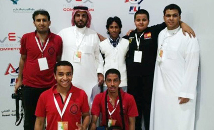 طلاب المجمعة ثالث المملكة في مسابقة أولمبياد الروبوت 