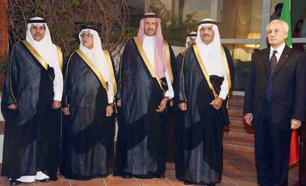 أمير منطقة الرياض يحضر حفل سفارة إيطاليا 