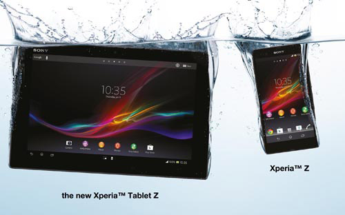 سوني تطلق الجهاز اللوحي ( Xperia Tablet Z ) الأنحف