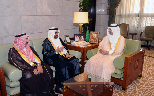 أمير منطقة الرياض يستقبل رئيس مجلس إدارة الجمعية السعودية للأنف والأذن والحنجرة وأعضاء المجلس 
