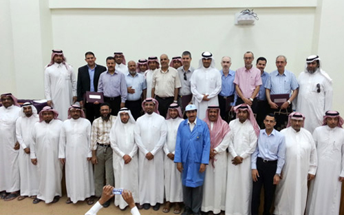 تكريم سبعة مدربين بتقنية الأحساء 