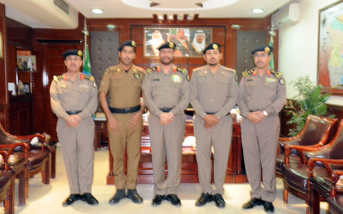 مكافأة مالية للحربي والرشيدي بشرطة منطقة حائل 