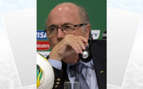 بلاتر يلتقي اليوم المسؤولين بالاتحاد الفلسطيني لكرة القدم