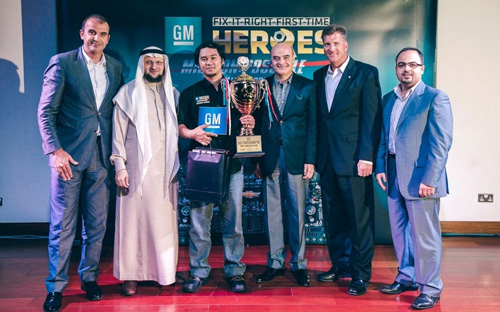 التوكيلات العالمية في المركز الثاني كأفضل الفنّيين لوكلاء جنرال موتورز