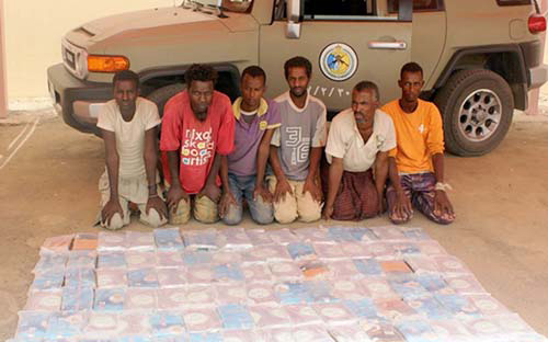 نجران: حرس الحدود يقبض على (61) مهرباً و (26) ألف متسلل 