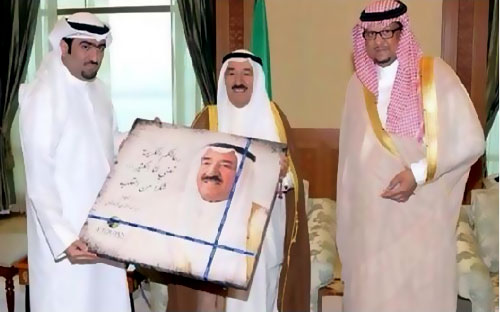 أمير الكويت ونائبه يستقبلان رئيس النصر ويشيدان بتطور الرياضة السعودية 