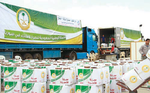 الحملة الوطنية السعودية تستكمل مرحلتها الأولى بتوزيع  (35) ألف سلة رمضانية للسوريين في لبنان 