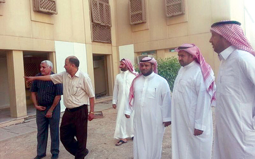 عميد شؤون الطلاب بجامعة الإمام يتفقد الأعمال المنجزة بإسكان الطلاب 