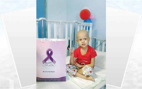 جمعية سند تعايد مرضى أطفال الأورام بمنطقة القصيم 