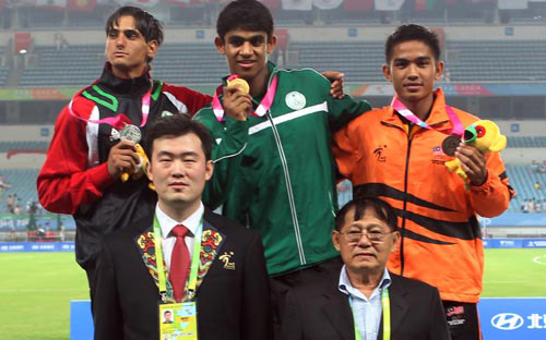 آل حزام يحقق الميدالية الذهبية السعودية الأولى في الدورة الآسيوية 