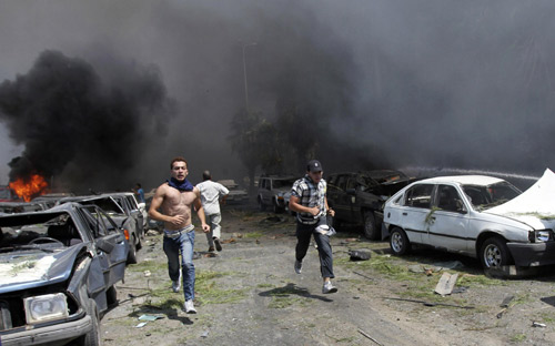 في أكثر التفجيرات دموية منذ انتهاء الحرب الأهلية اللبنانية 