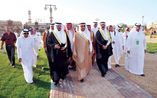 محافظ القريات يفتتح حديقة الغزالي 