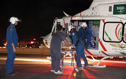 إصابة خمسة شبان بحادث مروري غرب الرياض 