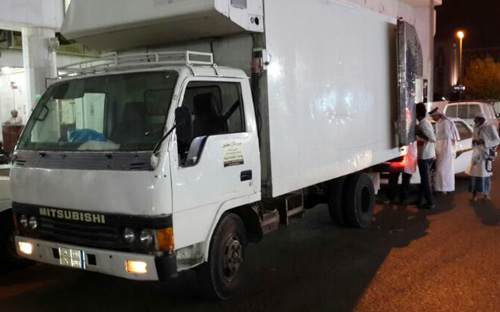 أمانة المدينة تضبط سيارة مخالفة تنقل إعاشة للحجاج