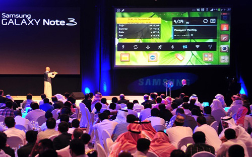 سامسونج تطلق جالكسي نوت 3 الجديد في السوق السعودي 