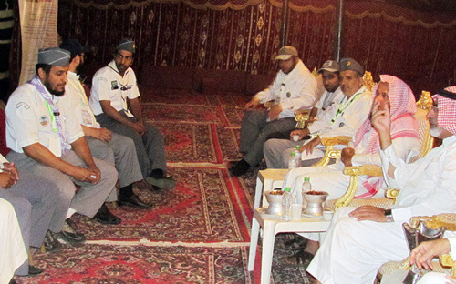 مدير التعليم بالمجمعة يتفقد مدينة الحجاج الكشفية