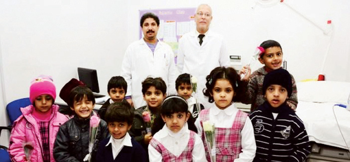 زيارة روضة “المبدعون الصغار” لمستشفى البدائع العام‎ 