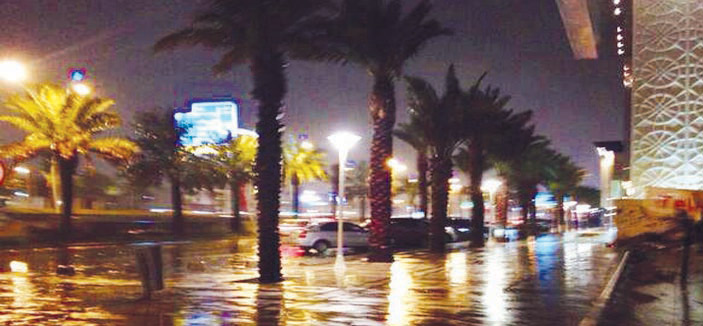 العاصمة تشهد أمطاراً غزيرة على معظم أجزائها .. وترقب لموجة برد قارص 