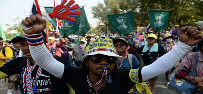 محتجون مناهضون للحكومة التايلاندية يحشدون الدعم لـ(إغلاق) بانكوك 