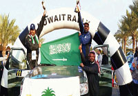 المهنا يتصدر بطولة رالي الكويت 2014