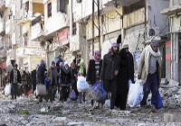 إجلاء دفعة جديدة من المدنيين المحاصرين في حمص