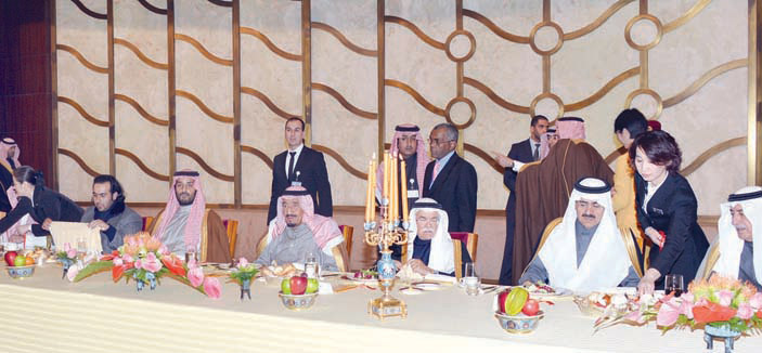 الأمير سلمان يشرف مأدبة العشاء بسفارة المملكة في الصين 