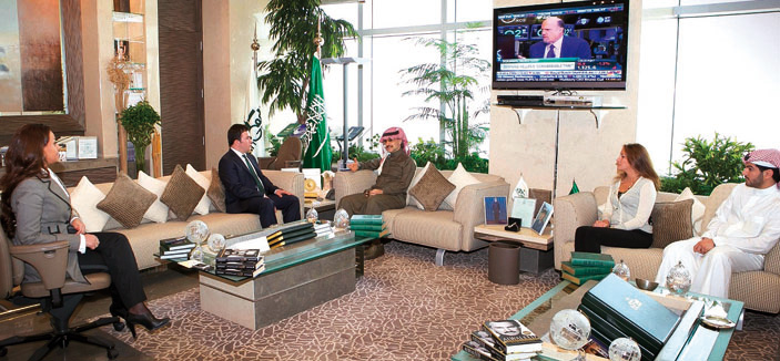 الأمير الوليد يستقبل مستشار رئيس الوزراء التركي أردوغان 