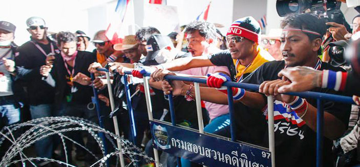 مقتل متظاهر مناهض للحكومة التايلاندية في بانكوك 
