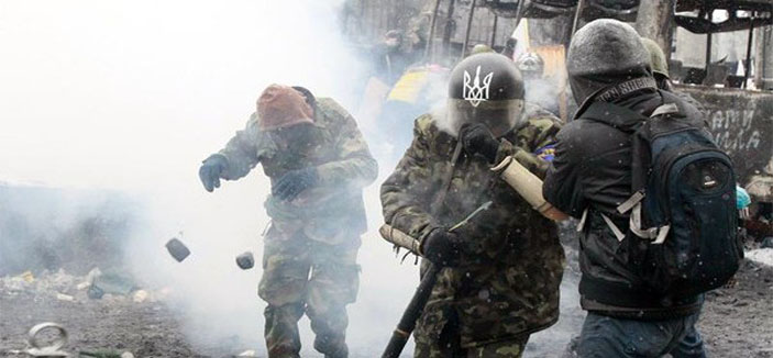قتلى وجرحى في تبادل إطلاق نار في سلافيانسك بشرق أوكرانيا 