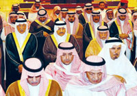 الأمير أحمد يتقدم المصلين على الأميرة الجوهرة بنت فيصل