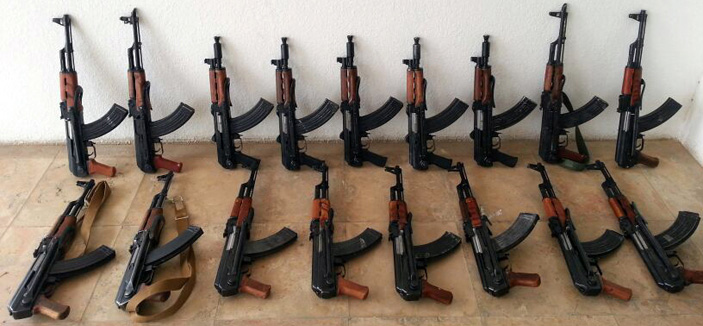 حرس الحدود يحبط دخول 17 بندقية كلاشنكوف 