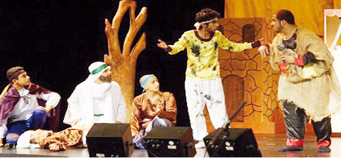 (تدافع) في مهرجان المسرح المدرسي الخليجي 