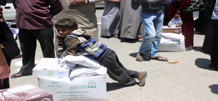 الحملة الوطنية السعودية تستكمل توزيع المساعدات الغذائية على الأيتام والأرامل السوريين في محطتها (23) 