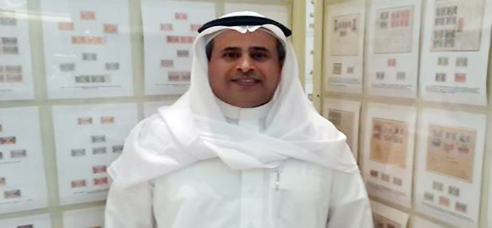 الفضية المذهبة لموظف البريد السعودي بمعرض الطوابع بالكويت 