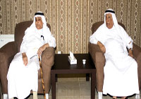 أول رئيسين في تاريخ القادسية يزوران النادي