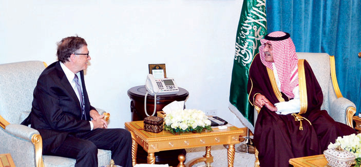 ولي ولي العهد يستقبل مؤسس شركة مايكروسوفت 