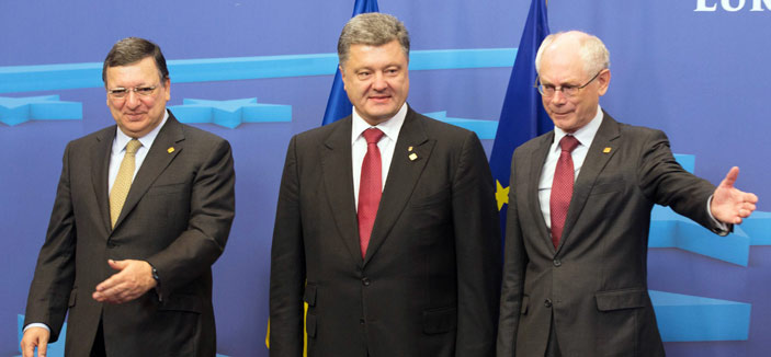 أوكرانيا توقع اتفاق شراكة مع الاتحاد الأوروبي