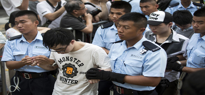 اعتقال أكثر من 500 شخص بعد التظاهرات المطالبة بالديمقراطية في هونغ كونغ 