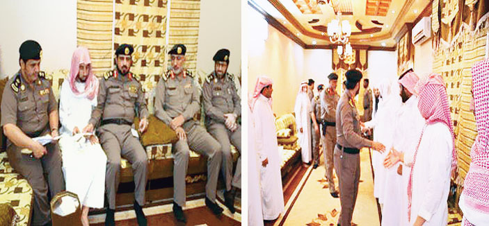 مدير شرطة نجران يعزي ذوي الشهيد سعيد القحطاني 