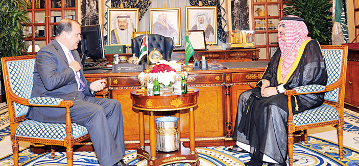 الأمير محمد بن نايف يستقبل وزير الداخلية الأردني 
