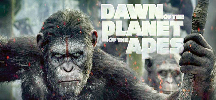 فليم Dawn of the Planet of the Apes يحافظ على صدارة إيرادات السينما 