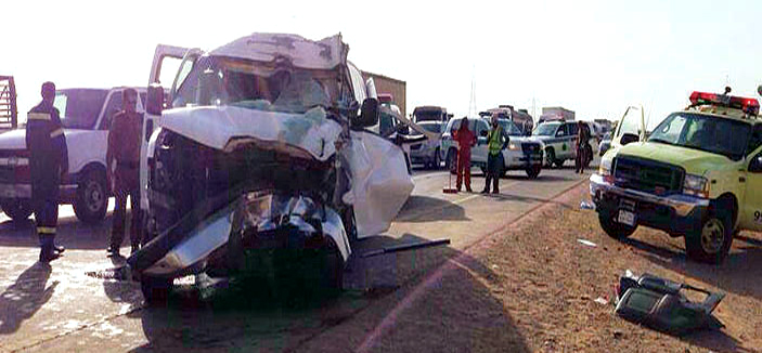 وفاة معلمتين وإصابة 4 في حادث على طريق الرياض - القصيم 