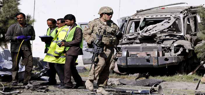 انفجار انتحاري في كابول يسفر عن مقتل ثلاثة جنود من قوات الحلف الأطلسي 