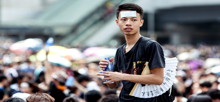 الصين تعارض أي دعم خارجي لحركة احتلال وسط هونج كونج 