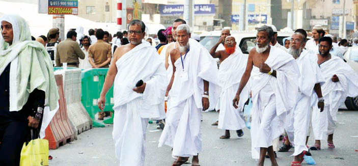 عدسة الجزيرة ترصد حركة ضيوف الرحمن يوم أمس بمكة المكرمة 