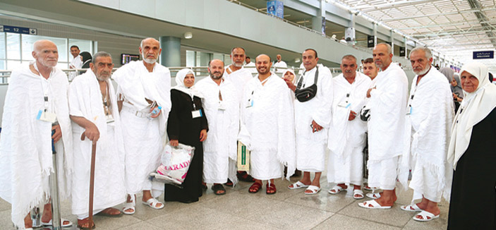 وصول 596 حاجّا من ضيوف خادم الحرمين الشريفين إلى مكة المكرمة 