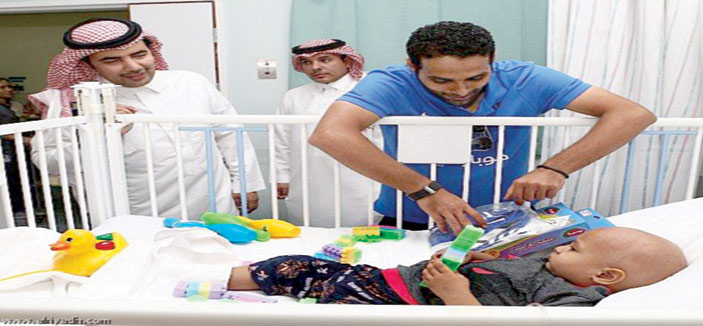 جمعية بلسم وداعم التطوعي في زيارة أطفال السرطان في مركز الأمير فيصل بن بندر للأورام بالقصيم 